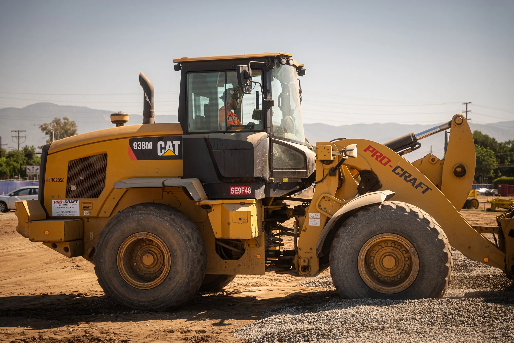 Pro-Craft operator working in branded heavy equipment