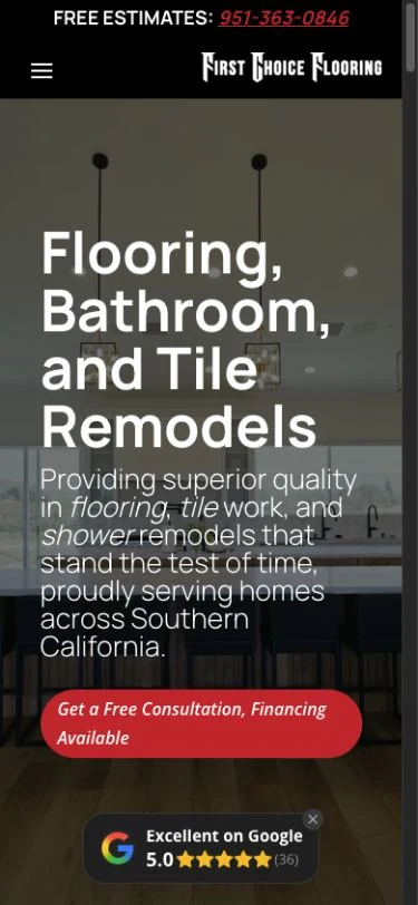 Mobile view of 1st Choice Flooring