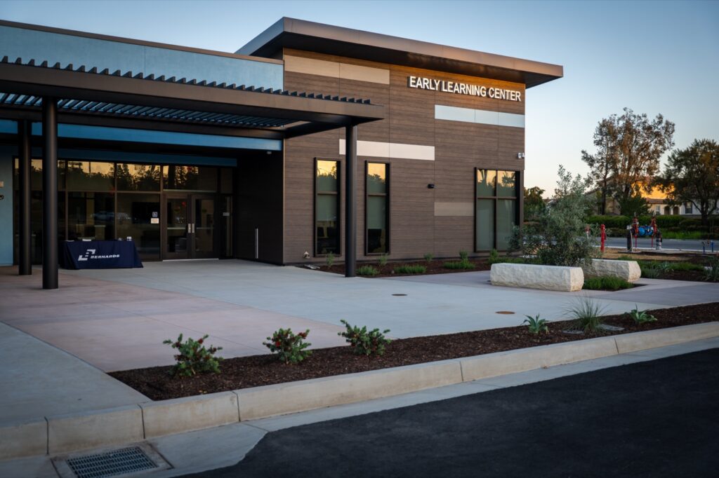 Completed French Valley Childcare exterior at the 2026 grand opening