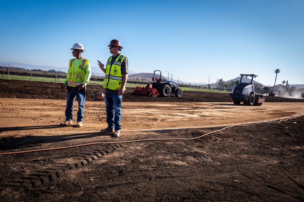 Neff field team at work during the Hans Christensen classroom addition